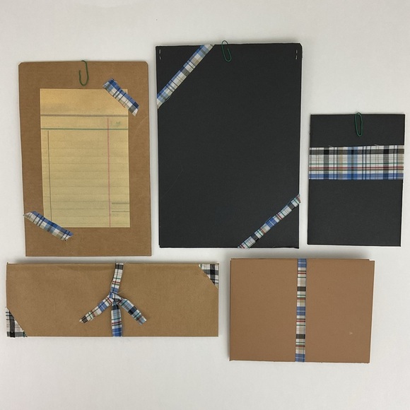 6 handmade anthropomorphic dog & cat note cards set + envelopes - Picture 7 of 7